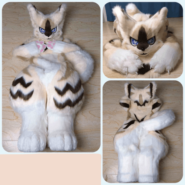 Cream Black Fursuit