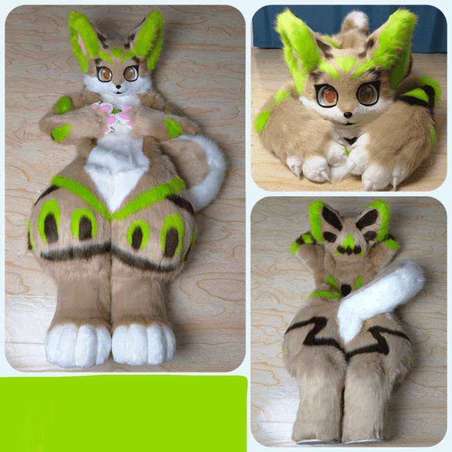 Brown Green Fursuit