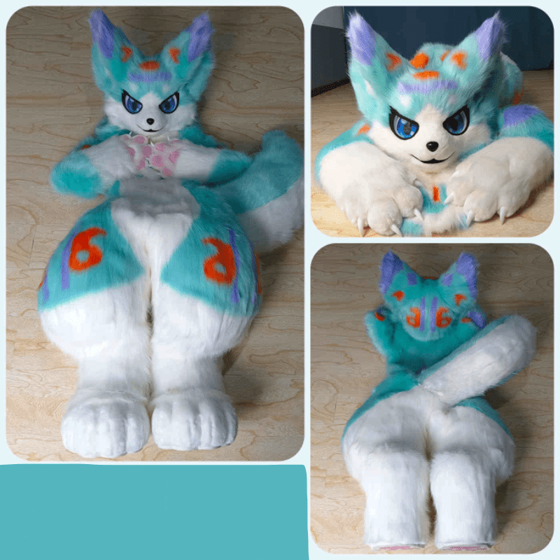 Blue White Red Fursuit