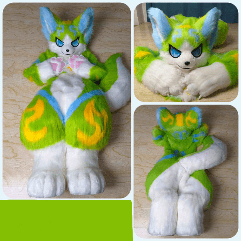 Green Blue Yellow Fursuit