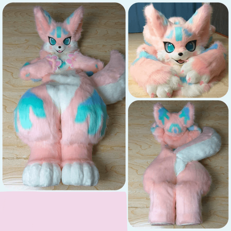 Pink Blue Cosplay Fursuit
