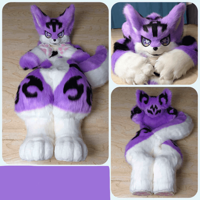Small Purple and Black Full Fursuit